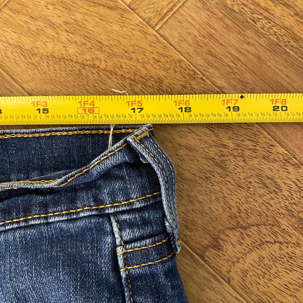 Levis 513 Slim Straight Jeans Mens 36x34 Dark Wash Blue Denim Stretch 08513-0183 - Picture 4 of 9